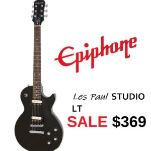 Les Paul Studio lt (BLACK) – Murphy's Music