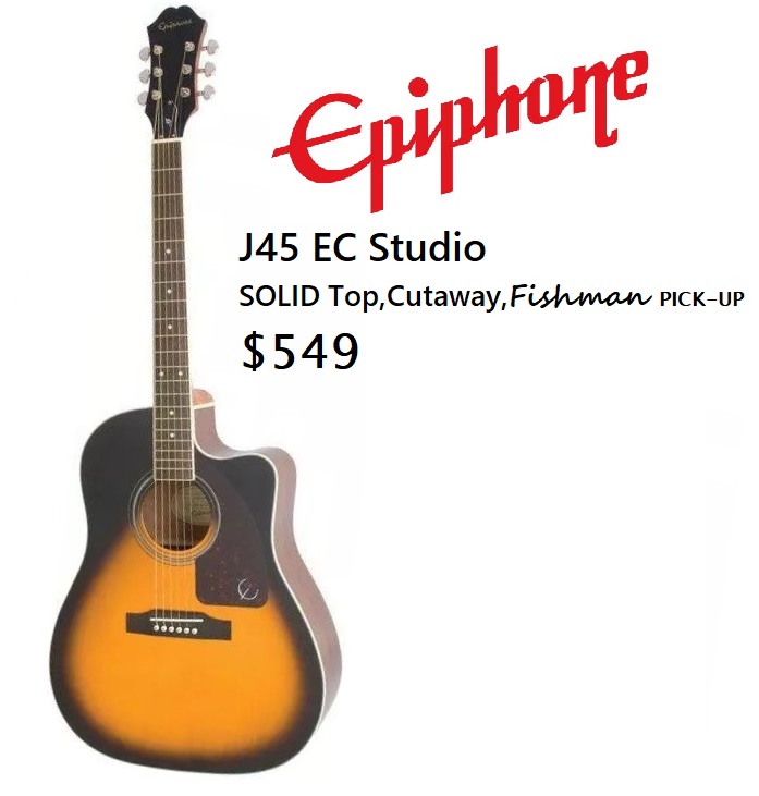 Epiphone J45 ec Studio with Pick up